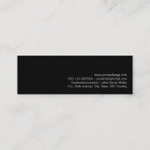 Art déco - carte de visite 20s - cadre d'or de (Dos)