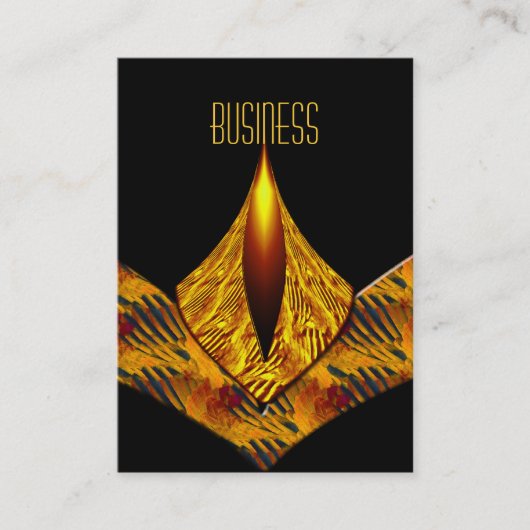 Art déco carte de visite Jaune (Devant)