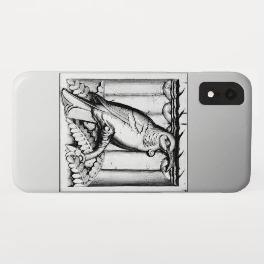 Art Deco carved stone falcon - zilver Case-Mate iPhone Case (Achterkant (horizontaal))