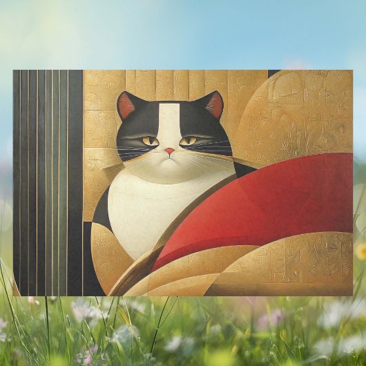Art Deco Cat Tissuepapier