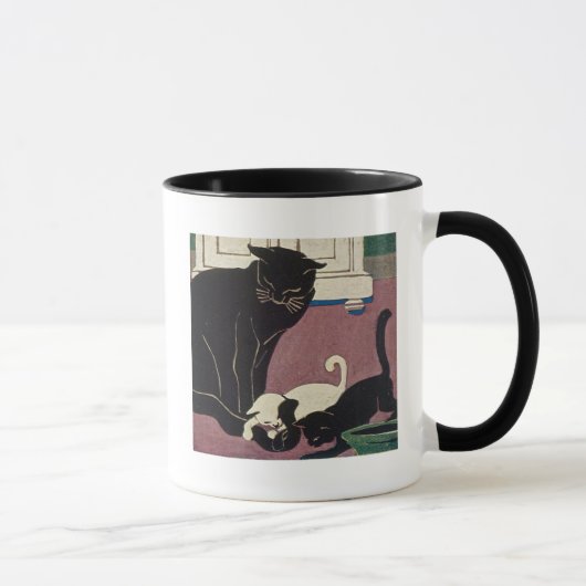 Art Deco Cats Mok (Rechts)
