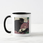 Art Deco Cats Mok (Links)