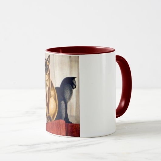 Art Deco Cats Mok (Voorkant rechts)