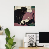 Art Deco Cats Poster (Thuiskantoor)