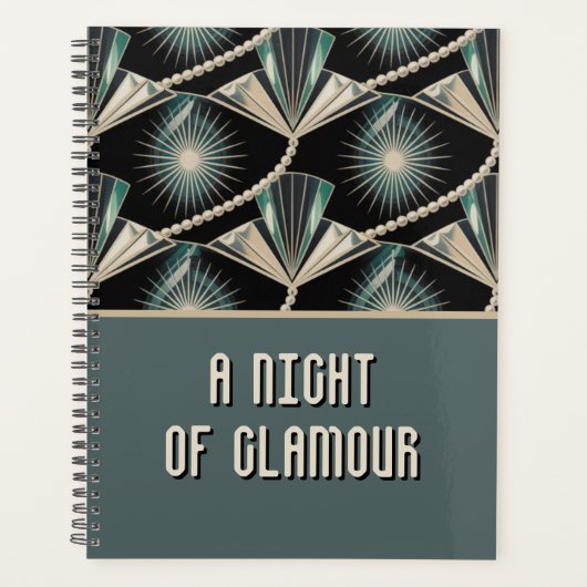 Art Deco Celebration | Pearl & Sunburst Wedding Planner (Voorkant)