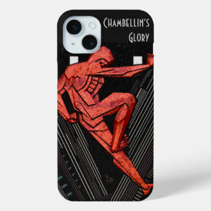 Art Deco Chambellan's Glory - Gepersonaliseerd iPhone 15 Mini Hoesje