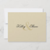 Art Déco Champagne ICE Métallisé Faux Vélin RSVP (Dos)