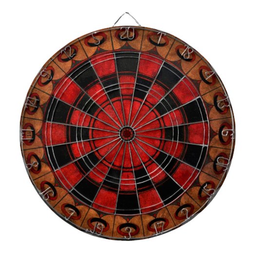 Art Deco Chess Dartbord (Voorkant)