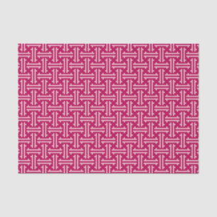Art Deco Chinese Fret, Fuchsia Pink Tissuepapier