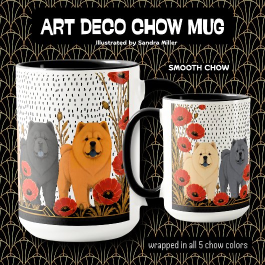ART DECO CHOWS glad Mok