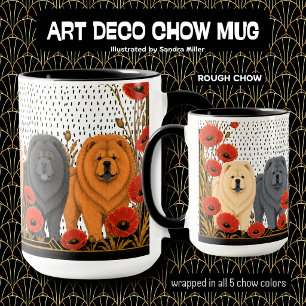 ART DECO CHOWS ruw Mok