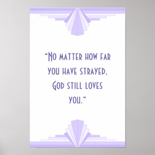 Art deco Christelijk Poster (Voorkant)