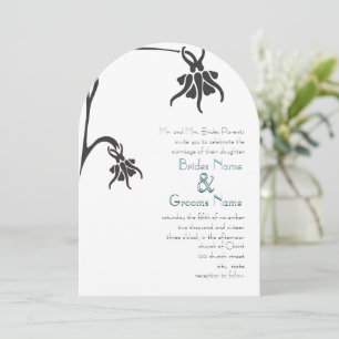 Art Déco Christian Die Cut Wedding Invitations