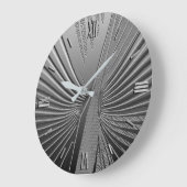 Art Deco chrome palmblad Grote Klok (Hoek)