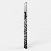 Art Deco chroom palmblad Hoesje-Mate iPhone Case (Achterkant/rechts)
