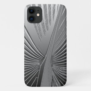 Art Deco chroom palmblad Hoesje-Mate iPhone Case
