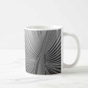 Art Deco chroom palmblad Koffiemok