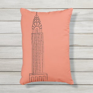 Art Deco Chrysler Building OutdoorSierkussen Buitenkussen