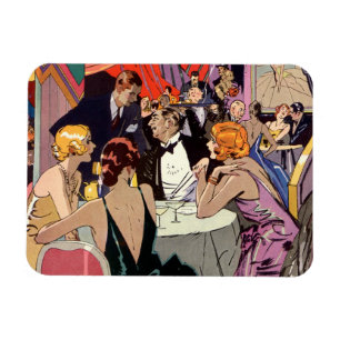 Art Deco Cocktail Party in Nightclub Magneet