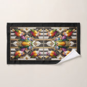 Art Deco Colorful Owl (Serviette à main)