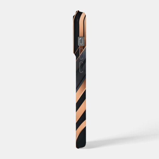 Art Deco Copper & Silver Geometric Design (Côté gauche)