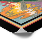 Art Deco Couple in Canoe 1920 Poster (Hoek)