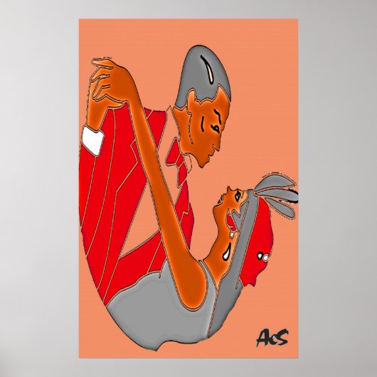 ART DECO COUPLE POSTER (Voorkant)