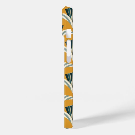 Art Deco Crane - gele achtergrond Case-Mate iPhone Case (Achterkant / Links)