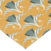 Art Deco Crane - gele achtergrond Tafelkleed (Gekanteld)