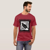 Art Deco Crow of Raven T-shirt (Voorkant volledig)