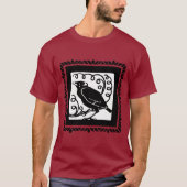 Art Deco Crow of Raven T-shirt (Voorkant)