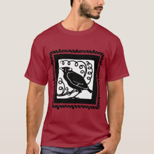 Art Deco Crow of Raven T-shirt