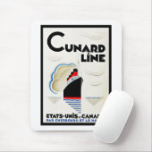 Art Deco Cunard Line Muismat (Met muis)