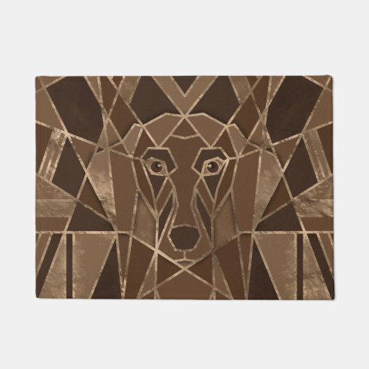 Art Deco Dachshund Deurmat (Voorkant)