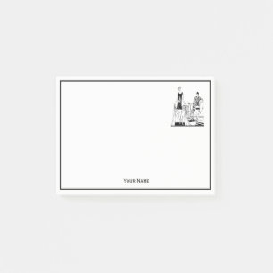 Art Deco damesmode aan het strand in vintage stijl Post-it® Notes