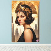 Art déco Damsel AI Concept Art by Xzendor7 (Insitu (Plancher de Bois))
