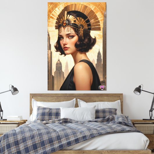 Art déco Damsel AI Concept Art by Xzendor7 (Insitu(Chambre))