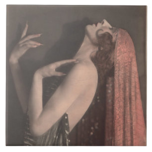 Art Deco Dancer Kyra #1 Keramische Tegel Tegeltje