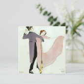  Art Deco Dancing Paar door Leo Rauth Kaart (Staand voorkant)