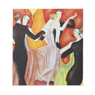 Art Deco Dansende Paren 1920 Balzaal Notitieblok