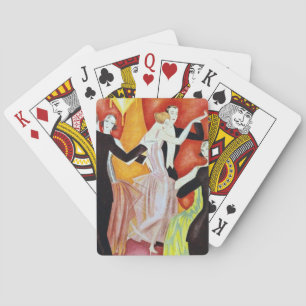Art Deco Dansende Paren 1920 Balzaal Pokerkaarten