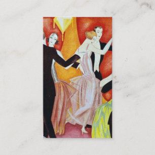 Art Deco Dansende Paren 1920 Balzaal Visitekaartje