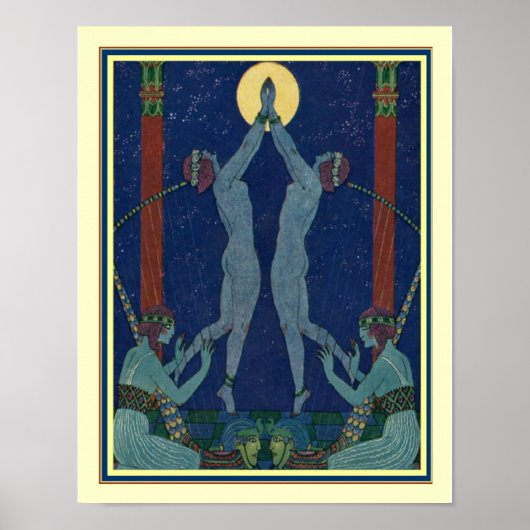 Art déco "Danses de Jadis" par George Barbier (Devant)