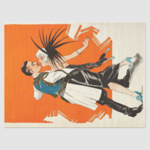 Art Deco Decoupage Flapper 1920's Decoupage Tissuepapier