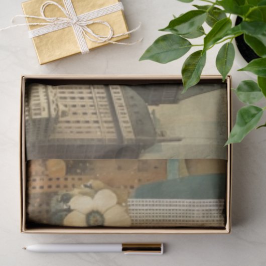 Art Deco decoupage Tissuepapier (Geschenk)