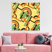 Art Deco Design #7 @ Emporio Moffa Canvas Afdruk (Insitu (Woonkamer))