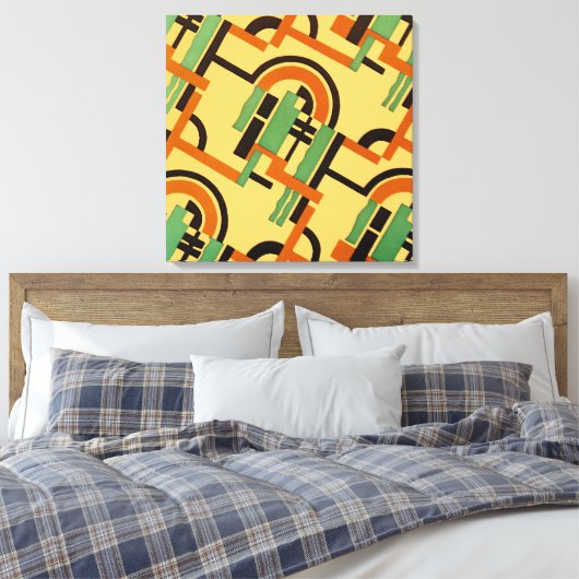 Art Deco Design #7 @ Emporio Moffa Canvas Afdruk (Insitu (Slaapkamer))
