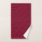 Art Deco Design Burgundy (Serviette à main)