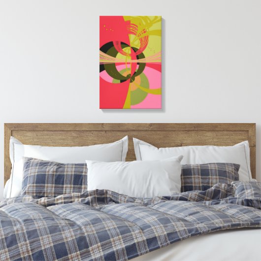 Art Deco Design Canvas Afdruk (Insitu (Slaapkamer))