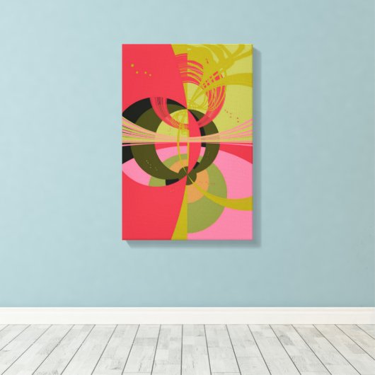 Art Deco Design Canvas Afdruk (Insitu (Houten vloer))